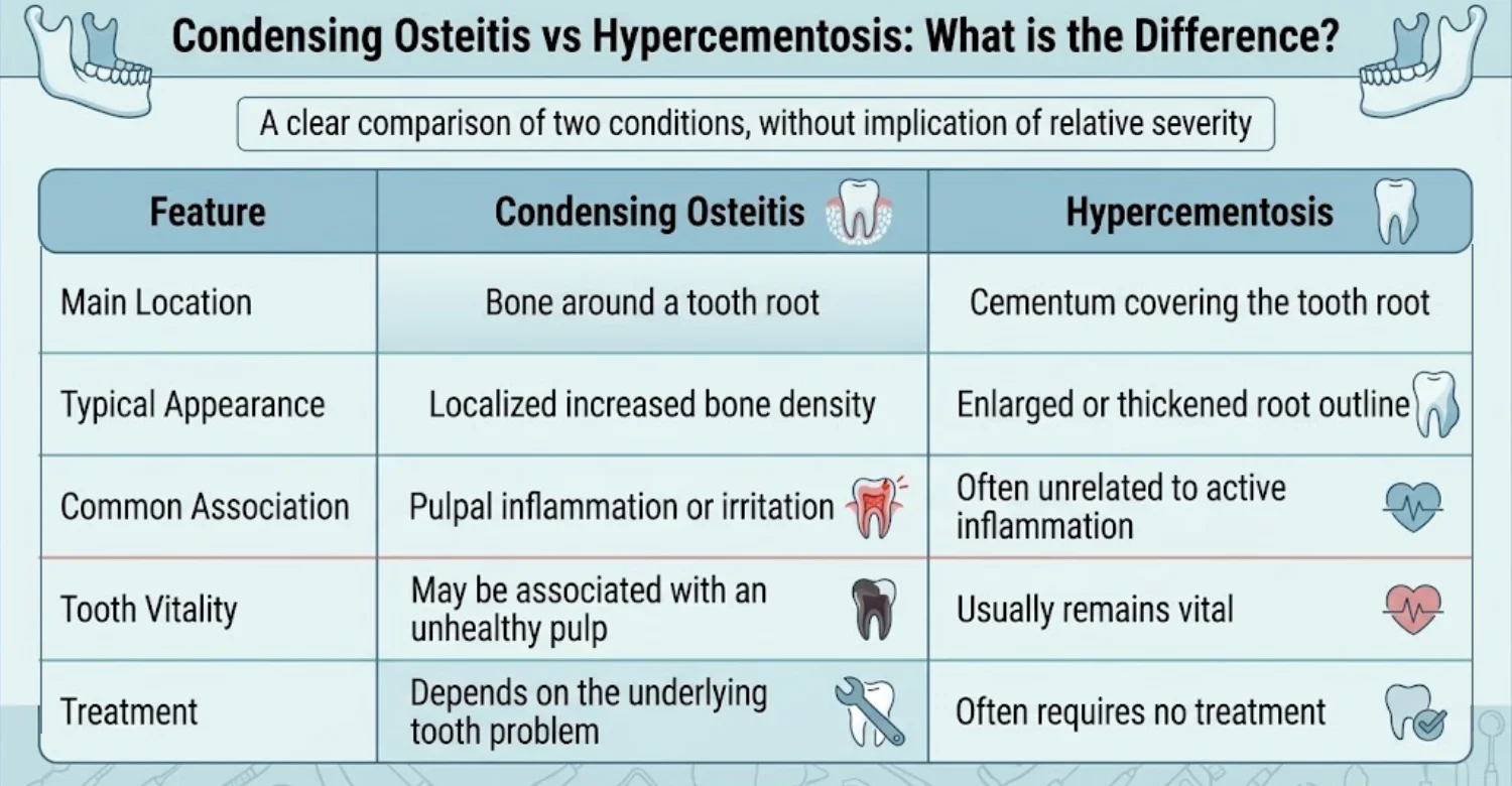 condensing osteitis infographic